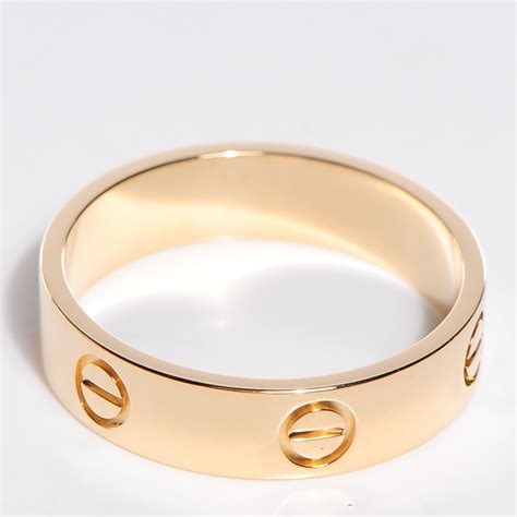 cartier ring bracelet|cartier 18k gold love ring.